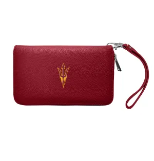 Arizona State University Zip Organizer Wallet Pebble