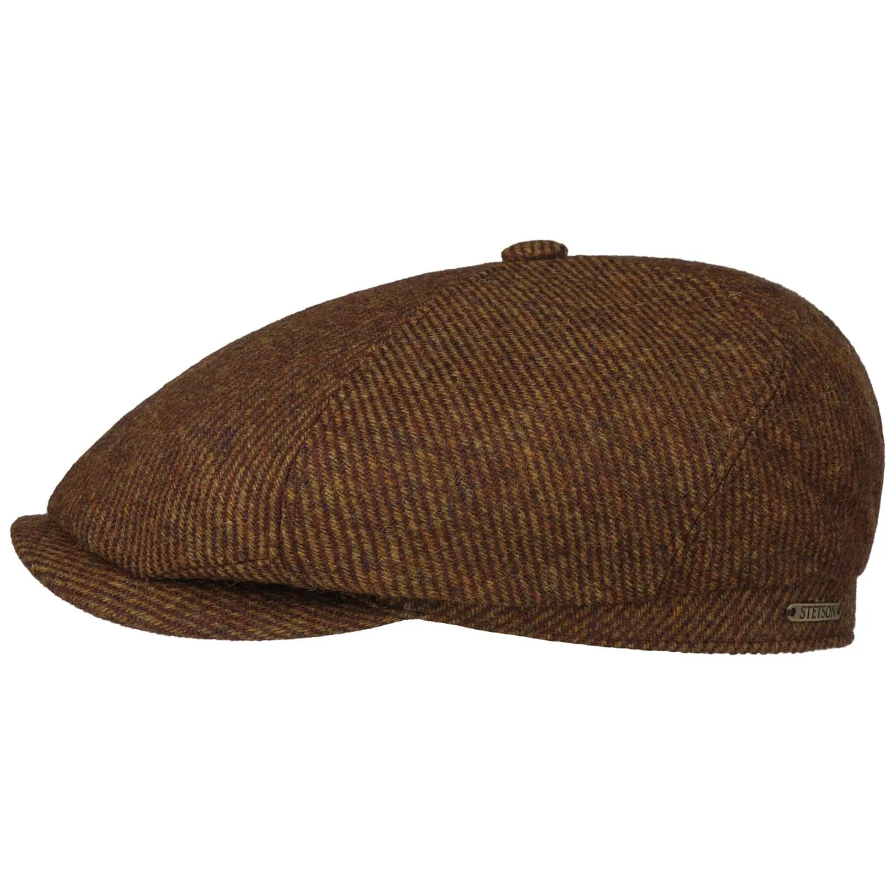 Bendavoa Wool 6 Panel Flat Cap by Stetson