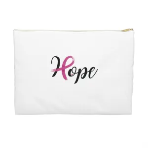 Breast Cancer ~ Hope Cosmetic Bag only at Bling & Bloom's Boutique | Pink Ribbon Accessory Pouch | Tote Bag Add-on