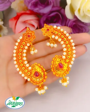 BRIDAL PESHWAI EAR-CUFFS