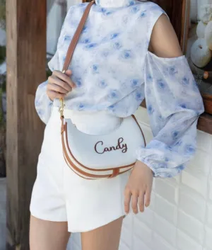 Canvas Half Moon Bag