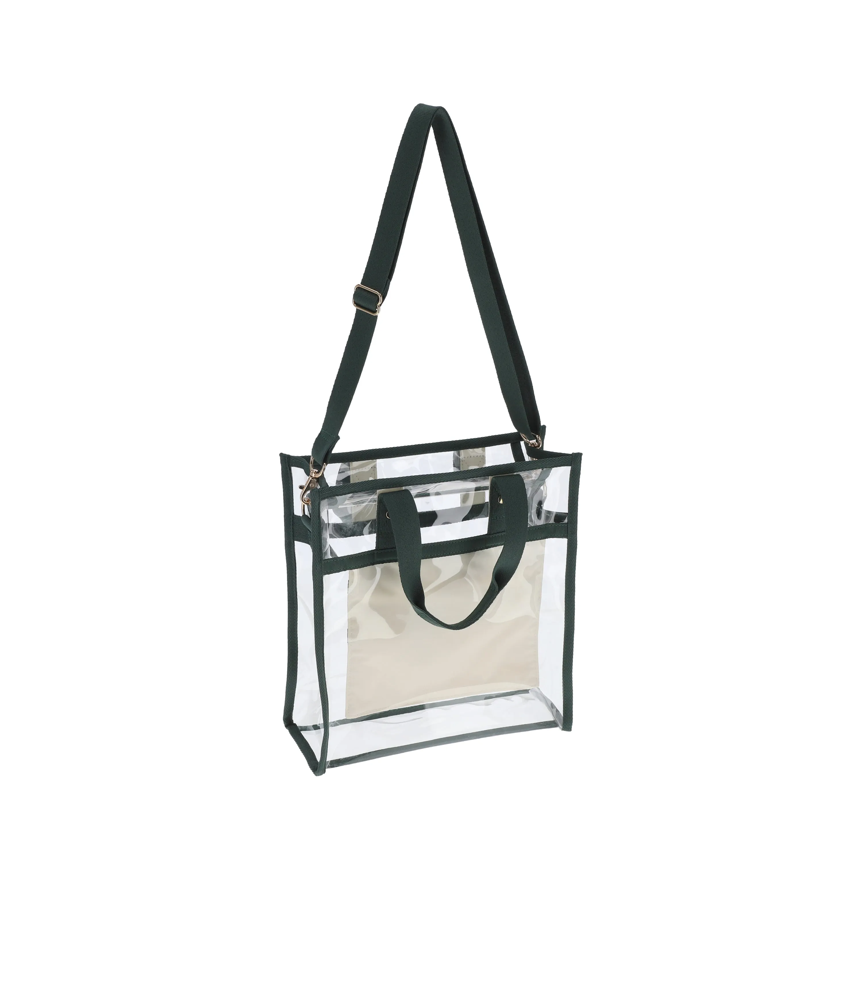 Clear Small North/South Tote