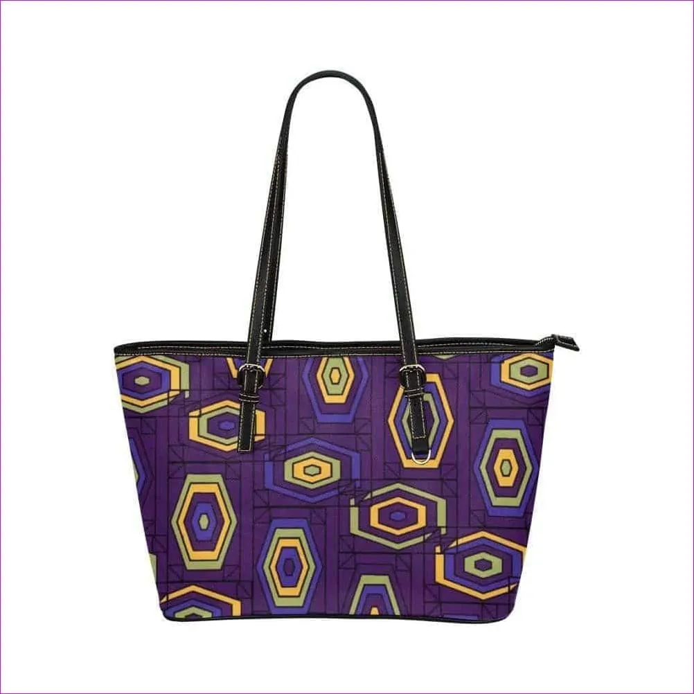 Geode in Color Leather Tote - 7 colors