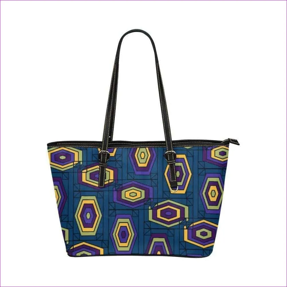 Geode in Color Leather Tote - 7 colors