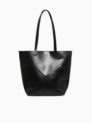 Geometric Tote Black