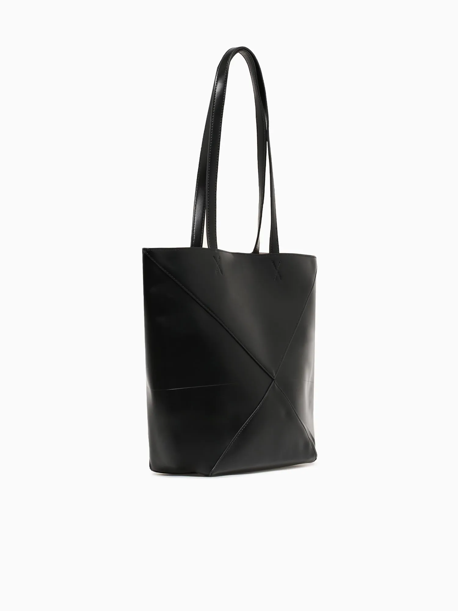 Geometric Tote Black