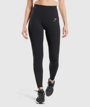 Gymshark Pulse Mesh Leggings - Black