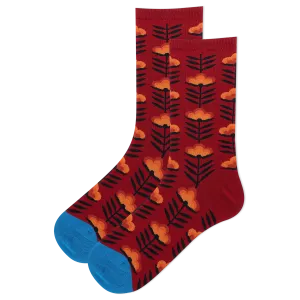 HOTSOX Women's Retro Floral Crew Sock