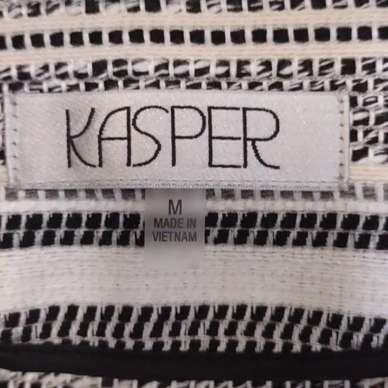 Kasper Stripe Tweed Jacquard Jacket Black Multi