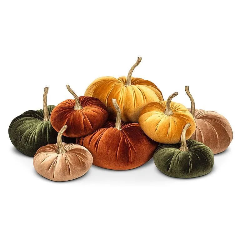 Large Velvet Pumpkin