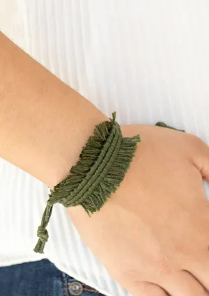 Make Yourself At HOMESPUN Green Bracelet