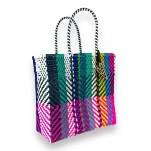 Maria Victoria | Queen Tote | Upcycled, Handwoven, Multicolor Tote