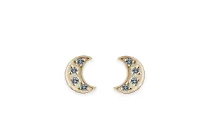 Moon London Blue Topaz Studs