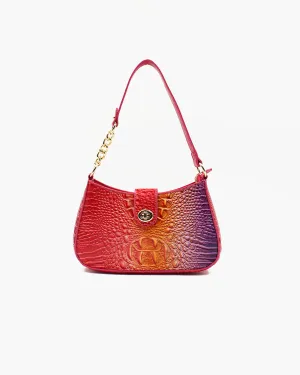 Snake Texture Shoulder Bag