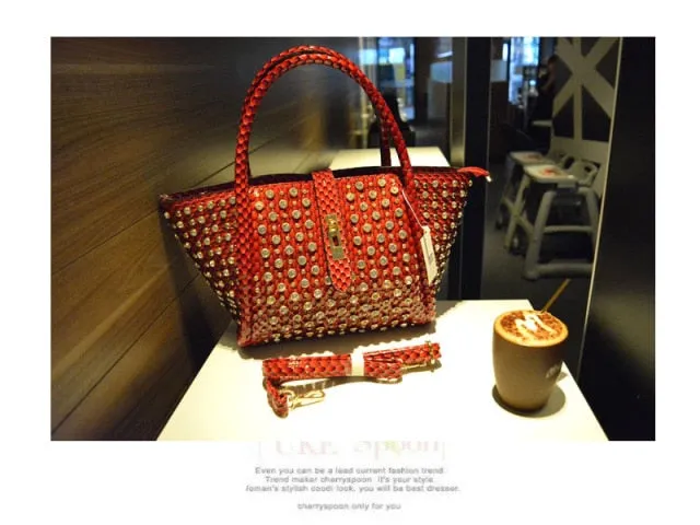 Trendy Diamond Fashion Rhinestone Shoulder Handbag